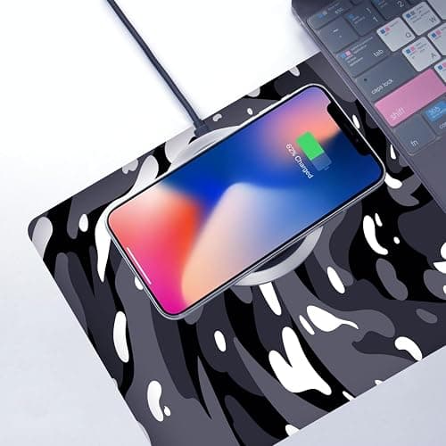 Fluid Pattern XXL Mouse Pad,Super Thick Waterproof Fluid Pattern Large Gaming Mousepad with Stitched Edge,Mouse Computer Desk Accessories,Non-Slip Base Mouse Keyboard Mat 800X400X4mm thumbnail 5