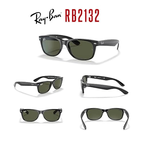 Ray-Ban RB2132 NEW WAYFARER 55MM Square Sunglasses For Men For Women +BUNDLE with ACCESSORY EYEWEAR KIT thumbnail 7