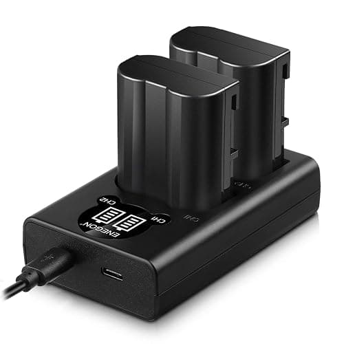 ENEGON EN-EL15C Batteries (2 Pack) and Smart LED Dual Charger Kit for Nikon ZF Z6,Z7 Z8 D7500 D7000, D7100, D7200 D500, D600, D610, D750,D780 D800, D810, D800E, D810A,D850 Digital Cameras - Image 1