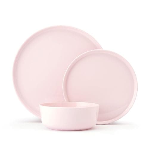 Mikasa Madison Misty Pink Bone China Dinnerware Set, 12-Piece Service for 4, Includes Dinner Plates, Salad Plates and Cereal Bowls, Dishwasher Safe thumbnail 3