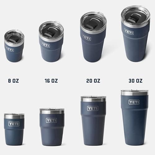 YETI Rambler 20 oz Stackable Tumbler, Stainless Steel, Vacuum Insulated with MagSlider Lid, Cape Taupe - Cape Taupe thumbnail 9
