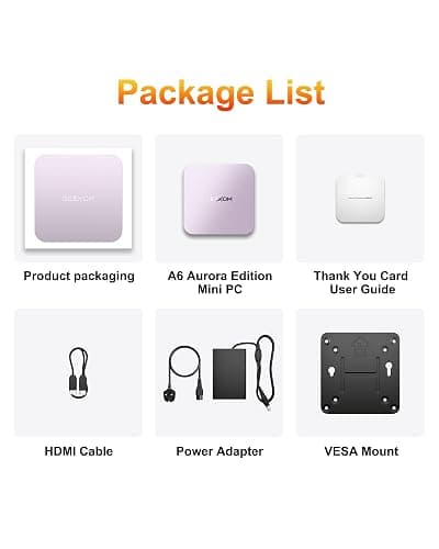 GEEKOM A6 Aurora Edition Mini PC with AMD Ryzen 7 6800H, 16GB DDR5 RAM 1TB PCIe 4.0 NVMe SSD, Radeon 680M, Compact Aluminium Design Windows 11 Pro Desktop Computer with USB4/8K UHD/Wi-Fi 6E/SD Slot thumbnail 9