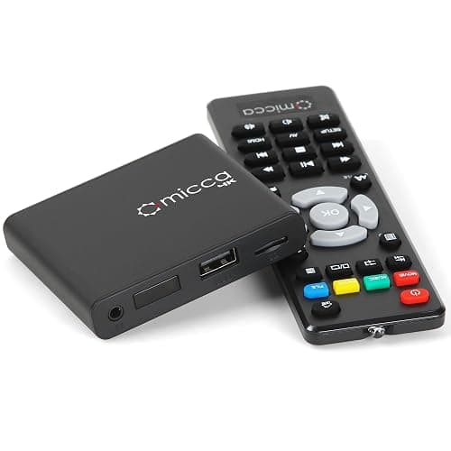 Micca 4K Ultra-HD Digital Media Player for USB Drives and MicroSD Cards, Digital Signage, H.265/HEVC H.264/AVC MP4 MKV Videos MP3 Music JPG Photos, 4K HDMI, Analog AV, Auto Play and Resume - Image 1