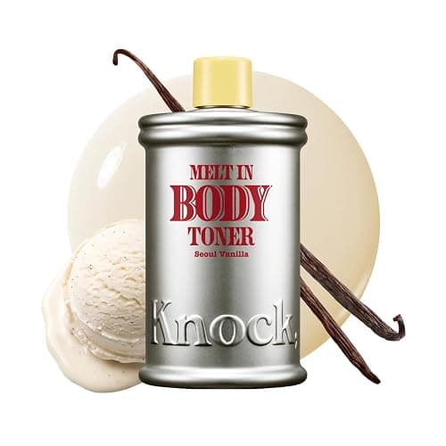 Knock Melt-in Body Toner Seoul Vanilla, Milky Body Moisturizer | A milky moisturizer, Softly scented, Hydrates & Replenishes Dry, Sensitive Skin, For Silky Glowing Skin - Image 1