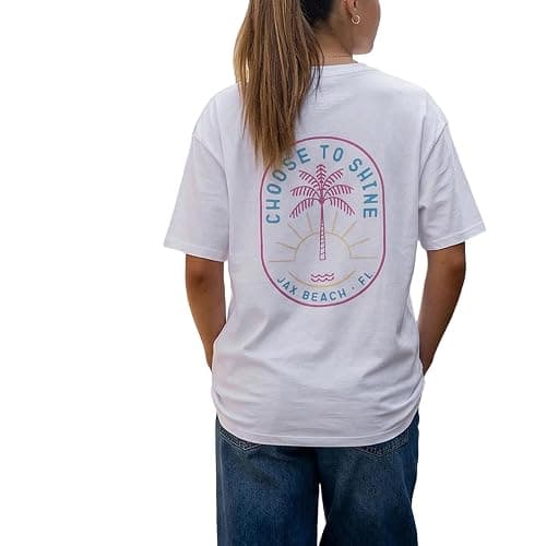 Women Teen Girls Oversized Graphic T Shirts Short Sleeve Aesthetic Ocean Animal Baggy Top Y2K Summer Beach Tees thumbnail 3