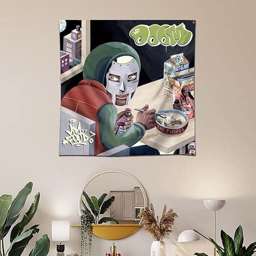 eksent Mm...Food Art Music Album Wall Hanging Tapestry Flag Banner 4X4Ft thumbnail 2