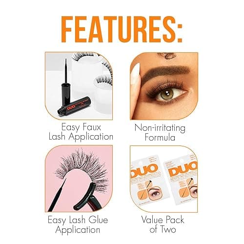 DUO Brush-On Strip Lash Adhesive, Dark Tone, 0.18 oz, 2-Packs thumbnail 4