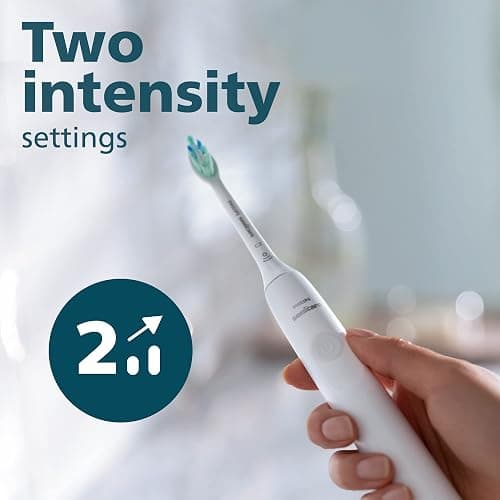 Philips Sonicare 4100 Rechargeable Electric Toothbrush, with Pressure Sensor, 2 Intensity Settings, SmarTimer and QuadPacer, 14-Day Battery Life, White, Model HX3681/23 thumbnail 7