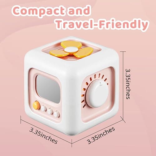 SOCBTNSO Busy Cube, Toys for 1 Year Old Girl Gifts, Montessori for Baby Girl, Travel Sensory Toys for Toddlers 1-3, Learning Fine Motor Skills| 1st Birthday Girl Gifts 12 Months thumbnail 3