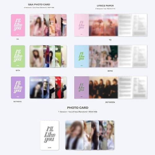 ILLIT - 2nd Mini Album [I'LL LIKE YOU] (GLLIT Ver. - TO ver.) Out Box + Keyring + Photo SET + Mini R + Q&A Photo Card + Lyrics Paper + Sticker thumbnail 5