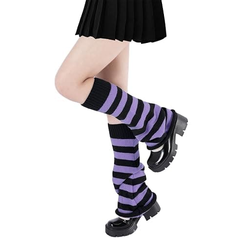 Komorebi Leg Warmers Y2K Kawaii Leg Warmers for Girl Women Cute Knitted Socks Y2K Harajuku Goth Accessories thumbnail 2