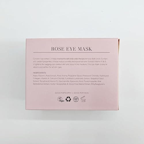 PEAUAMIE Under Eye Patchs Rose Eye Mask for Dark Circles and Puffiness Wrinkle Eye Bags 30 Pairs thumbnail 9