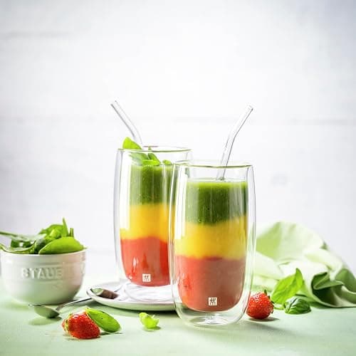 ZWILLING Sorrento 5-pc Bent Glass Straw Set - Clear - Clear - 5-pc thumbnail 5