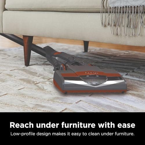 Shark Rocket Ultra-Light Corded Bagless Vacuum for Carpet and Hard Floor Cleaning with Swivel Steering (HV301), Gray/Orange thumbnail 4