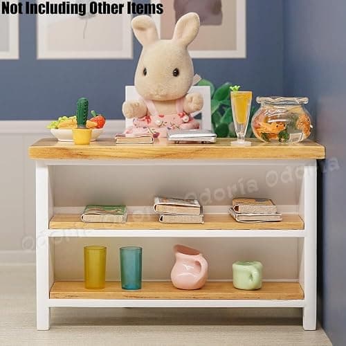 Odoria 1/12 Miniature Kitchen Island and Chairs Dollhouse Furniture Accessories thumbnail 6