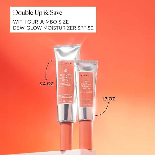 Naturium Dew-Glow Moisturizer SPF 50 PA++++, Daily Moisturizing Sunscreen & Face Primer, Skin Protector with Dewy Finish, 1.7 oz thumbnail 3