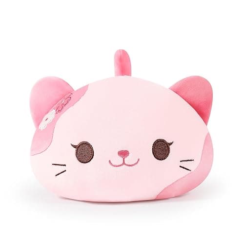 Onsoyours Original Sakura Cat Plush Cute 13 inch Kitten Stuffed Animal Soft Pillow Pink Kawaii Kitty Plush Toy Gift for Kids & Adults (Sakura Cat, 13") thumbnail 3