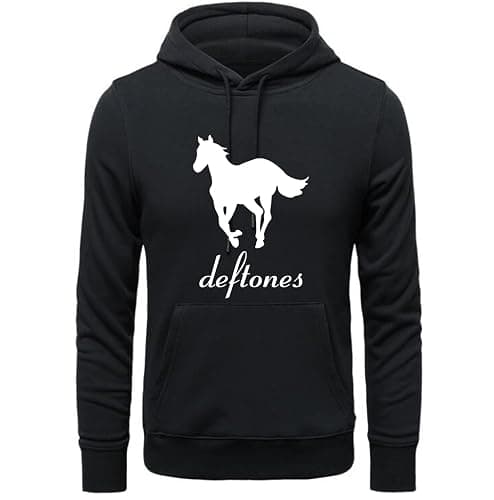 Men's White Pony De.ftone-s Hoodies - Image 1