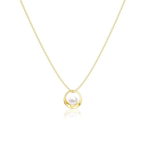 HABIKIP 14K Gold Plated Layered Pearl Necklaces Set for Women, Trendy Layering Stackable Dainty Daisy Pearl Choker Chain Stacked No Tarnish Necklace Stack Fashion Jewelry for Women thumbnail 8