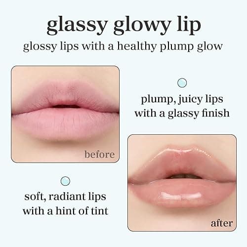 NOONI Korean Lip Oil - Applemint | Long-Lasting, Moisturizing, Plumping, Revitalizing for Dry Lips, Waterproof, No Peel Off, Hydrating, Nourishing Crystal Clear, 0.12 FL Oz - 11. Applemint thumbnail 2