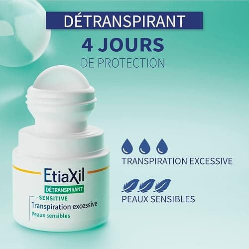 ETIAXIL - Antitranspirante, para transpiración excesiva - Axilas - Piel sensible, Líquido, Sin Fragancia - 15 ml thumbnail 5