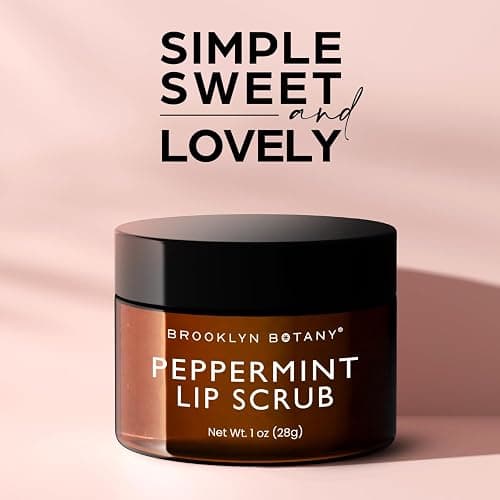 Brooklyn Botany Lip Scrub Exfoliator 1 oz – Lip Moisturizer for Dry Lips and Chapped Lips – Gentle Lip Exfoliator for Smooth and Brighter Lips – Peppermint Flavor thumbnail 8