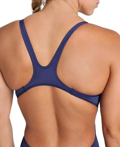 ARENA Costume Donna Intero Piscina Solid Nuoto Dark Sage Verdone Scuro thumbnail 4