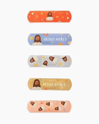 Be A Heart Original Jesus Heals Bandages, Kids Adhesive Bandages, Band-Aid for Kids (2 Bandage Tins) thumbnail 5