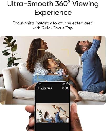 eufy Security 4K Indoor Camera E30-No Subscription,Work as Pet Camera,Nanny/Baby Monitor,360° Pan&Tilt,AI Auto Tracking,AI Detection,24/7 Recording,Color Night Vision,Two-Way Audio,Works with HomeKit thumbnail 3