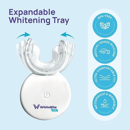 Whitebite Pro Teeth Whitening Kit for Sensitive Teeth – Dual LED Light + 35% Carbamide Peroxide Gel + Remineralizing Gel | Dental-Grade Whitening at Home thumbnail 7