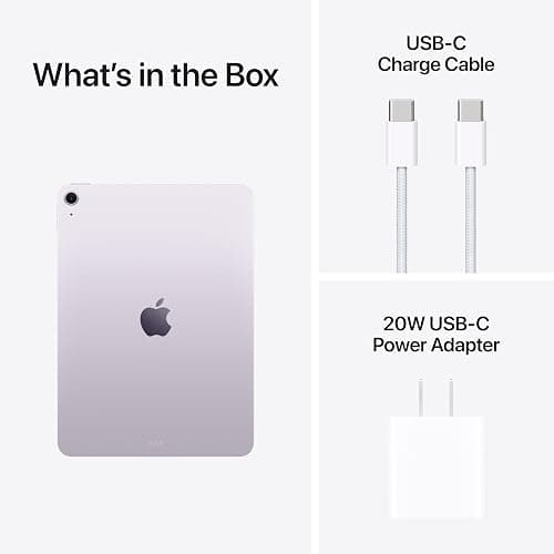 Apple iPad Air 11-inch (M4): Liquid Retina Display, 128GB, 12MP Front/Back Camera, Wi-Fi 7 with Apple N1, Touch ID, All-Day Battery Life — Purple thumbnail 7