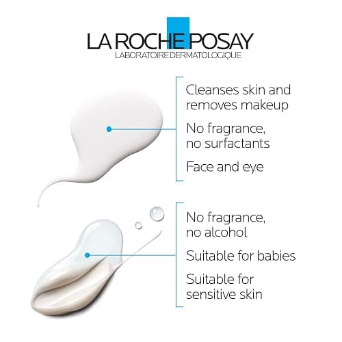 La Roche-Posay Face Wash, Toleriane Dermo-Cleanser for Sensitive Skin & BUNDLE with Toleriane Sensitive Cream, Soothing & Hydrating Face Care, Fragrance Free, Dermatologist Recommended thumbnail 5