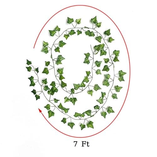 GreeneryVine 47 Pack 329 Feet Fake Vines, Ivy Garland, Artificial Leaves Leaf Greenery Hanging Foliage for Bedroom, Wall Garden Decor thumbnail 4