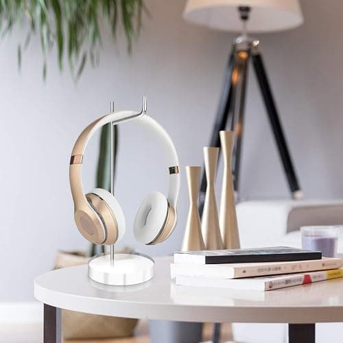 GEEKRIA Headphone Stand with Clear Acrylic Base, Steel Support Rod and Easy Assembly, Desktop Headset Holder for AirPods Max, Sony WH-1000XM Series and Other Over-Ear Headphones thumbnail 6