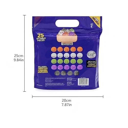 25 PCS Glitter Dumpling Squishy Toys, Kawaii Squishies Party Favors Squeeze | Classroom Birthday Xmas Gifts Mystery Box Stress Relief thumbnail 3