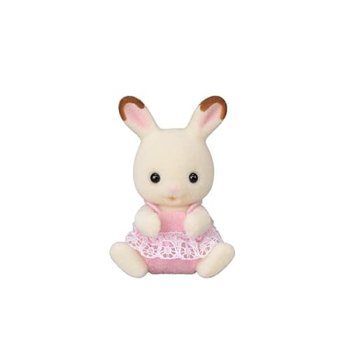 Calico Critters - Chocolate Rabbit Twins - Collectible Dollhouse Dolls | The famous bunny babies, side by side - poseable flocked twins to tuck into playsets, prams and bedtime adventures, Ages 3+ thumbnail 2