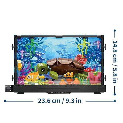 Maxiryx Fish Tank Building Set, Turtle Aquarium Model with Corals and Water Plants, Educational Toys for Boys Girls Aged 8+, 742pcs thumbnail 3