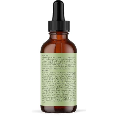 Mielle Organics Rosemary & Mint Hair Oil, Split Ends & Dry Scalp Treatment - Made with Biotin & Essential Oils for Strengthening, Soothing, Moisturizing & Encouraging Longer, Healthier Hair (2 Fl Oz) thumbnail 8