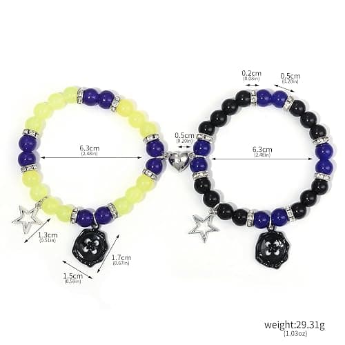 BFF Wybie Matching Bracelet Halloween Merchandise Friend Gifts Stuff Jewelry Costume Accessories for Cosplay thumbnail 2