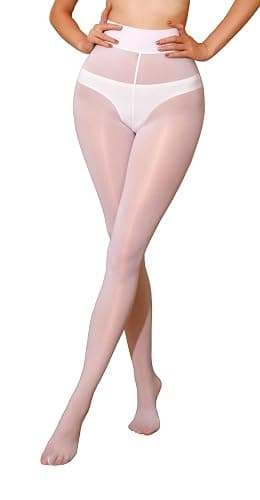 VEBZIN Tights for Women Black Sheer 50D Tights High Waisted Stockings Pantyhose thumbnail 2