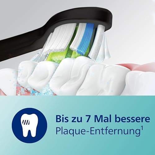 Philips Sonicare ProtectiveClean 4500 elektrische Zahnbürste, Schallzahnbürste mit 2 Putzmodi, Clean und White, Drucksensor, Timer und Reiseetui, Schwarz, Modell HX6830/53 thumbnail 4