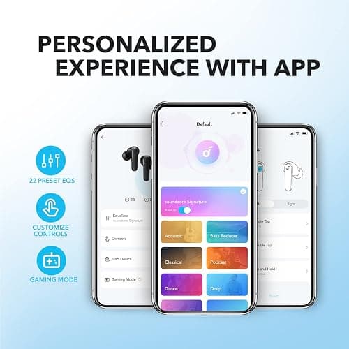 Soundcore by Anker P20i True Wireless Earbuds, 10mm Drivers with Big Bass, Bluetooth 5.3, 30H Long Playtime, Water-Resistant, 2 Mics for AI Clear Calls, 22 Preset EQs, Customization (White) thumbnail 3