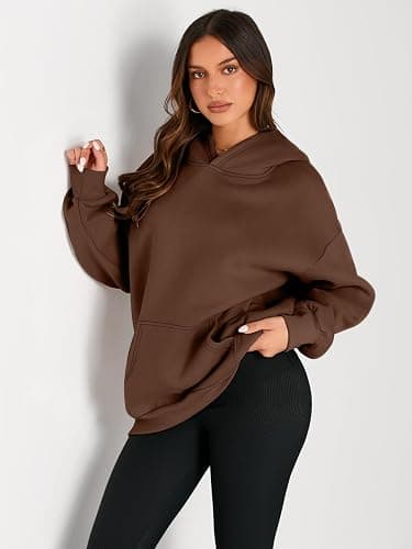 Trendy Queen Womens Oversized Hoodies Fleece Sweatshirts Fall Fashion Pullover Sweaters Winter Clothes thumbnail 2