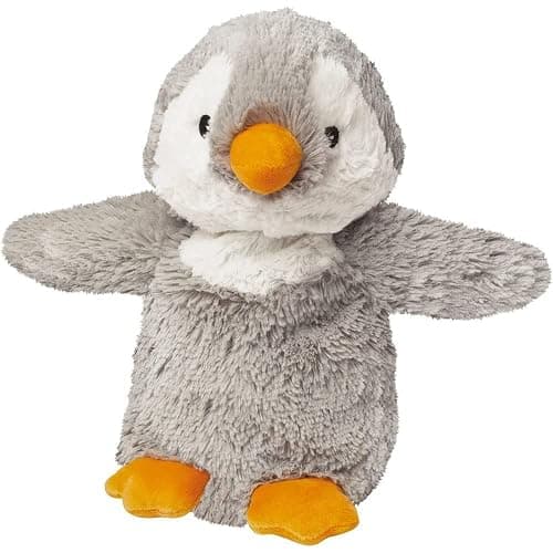 warmies Microwavable Stuffed Animal, Penguin, Heated Stuffed Animal, Gray | 90 Sec Microwave Heat, 2-3 Hr Freezer Chill, Scented with Calming French Lavender, Weighted Plush Comfort - Image 1