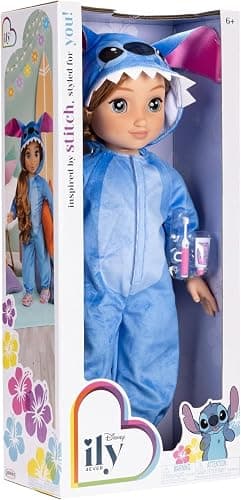 Disney Store 18" Stitch Inspired Fashion Doll with Accessories, Toothbrush, Toy Toothpaste and Shoes - Disney Dolls for Girls 6 Years +, Strawberry Blonde Doll thumbnail 6