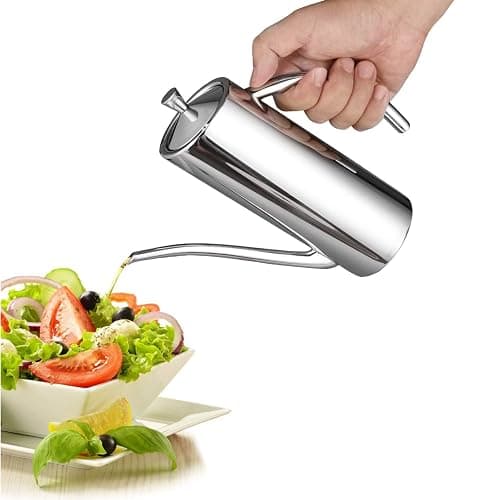 IMEEA Oliven Essig& Ölspender SUS304 Edelstahl Ölkännchen Ölbehälter Ölflasche Ölaufbewahrung Zutatenspender mit Tropffreier Ausgießer (23oz / 700ml) thumbnail 7