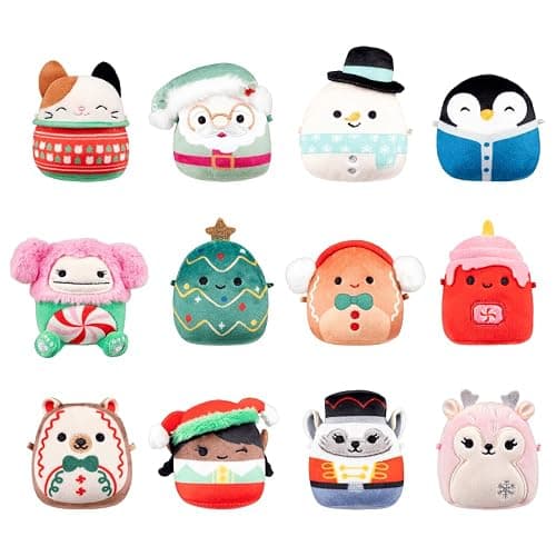Squishmallows Micromallows 12 Day Advent Calendar 2025, Includuding Cam The Cat Christmas Edition, Tom The Festive Christmas Tree, Nick as Santa, Manny the Snowman and Many More! thumbnail 3