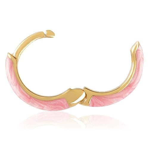 14K Gold Plated Sterling Silver Enamel Color Huggie Hoop Earrings for Women – Wide Range of Vibrant Color Options Available thumbnail 5