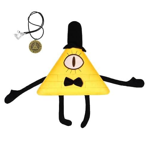 VIYRDOK Bill Cipher Plush with Pendant, Gravity Costume Toy Merch, Gift Set for Fans, Halloween/Christmas - Image 1