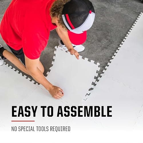 HockeyShot All-Star Dryland Flooring Tiles 10 Pack, 18x18, White, Non-Skateable - Year-Round Hockey Training Surface, Versatile, Durable, Easy Install, Made in Canada. thumbnail 6